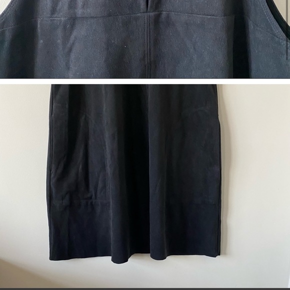 Aritzia Wilfred Black Trompette Vegan Suede Dress - Picture 7 of 9